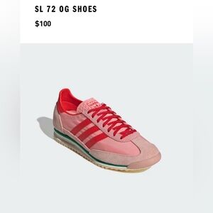Adidas SL 72 OG SHOES Semi Pink Spark / Red / Glow Pink Women’s 7